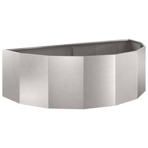 vidaXL Truhl&iacute;k Stř&iacute;brn&aacute; 120 x 60 x 35 cm Nerezov&aacute; ocel