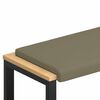 vidaXL Pol&scaron;t&aacute;ř na lavici Texturovan&yacute; samet Khaki Hloubka 35 cm