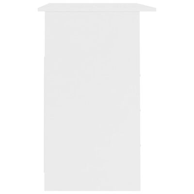 vidaXL Psací stůl se zásuvkami bílý 110 x 50 x 76 cm dřevotříska
