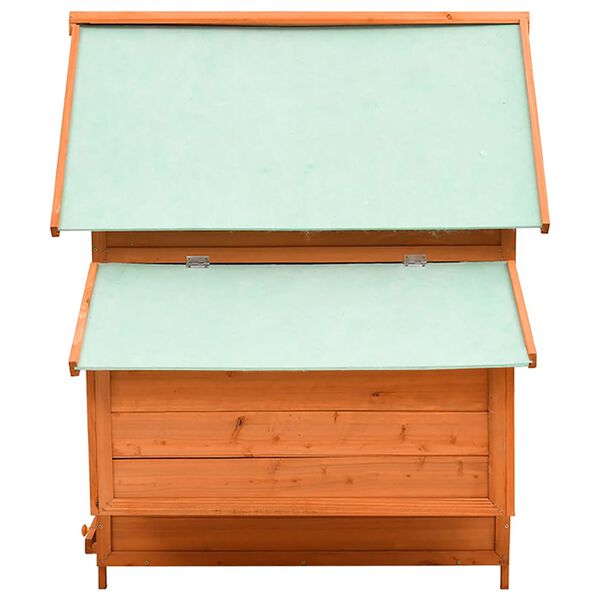 vidaXL Kurník 150 x 96 x 110 cm masivní jedlové dřevo