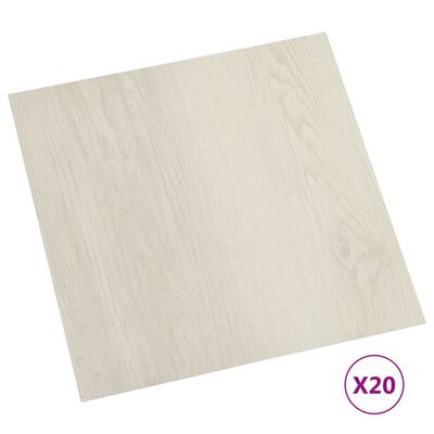 vidaXL Samolepicí podlahové desky 20 ks PVC 1,86 m² béžové