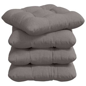 vidaXL Pol&scaron;t&aacute;ře na sedadla 4 pcs Taupe 40 x 40 x 12 cm textil