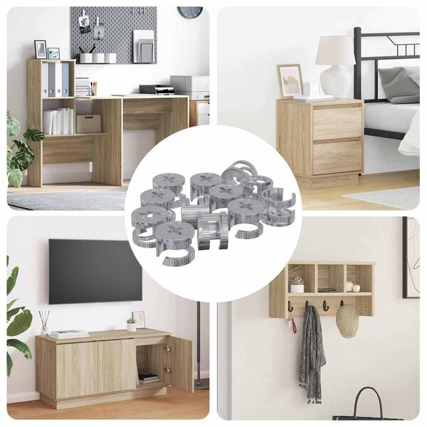 vidaXL Z&aacute;mkov&eacute; matice 4000 pcs Stř&iacute;brn&aacute; Kov