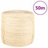 vidaXL Provaz 100% sisal 8 mm 50 m
