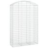 vidaXL Klenut&yacute; gabionov&yacute; ko&scaron; 150 x 50 x 220/240 cm pozinkovan&eacute; železo