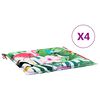 vidaXL Podu&scaron;ky na zahradn&iacute; židli 4 ks v&iacute;cebarevn&eacute; 50x50x4 cm textil
