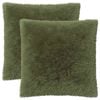 vidaXL Povlak na pol&scaron;t&aacute;ř 2 ks HEERLEN Zelen&aacute; 60 x 60 cm PV fleece