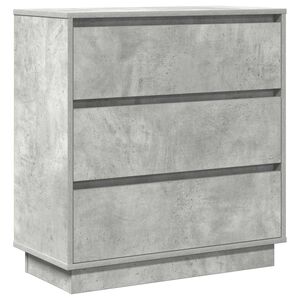 vidaXL Nočn&iacute; skř&iacute;ňka Betonově &scaron;ed&aacute; 71 x 34,5 x 75 cm Kompozitn&iacute; dřevo