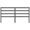 vidaXL Čelo postele šedé 206 x 4 x 100 cm masivní borovice