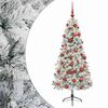 vidaXL Uměl&yacute; v&aacute;nočn&iacute; stromek s v&aacute;nočn&iacute;mi koulemi 120 cm 150 LED