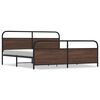 vidaXL Kovov&yacute; r&aacute;m postele bez matrace hněd&yacute; dub 183 x 213 cm
