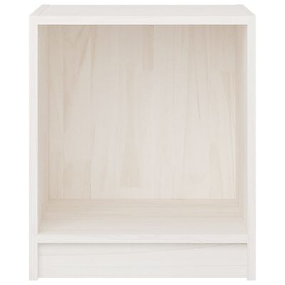 vidaXL Noční stolky 2 ks bílé 35,5x33,5x41,5 cm masivní borové dřevo