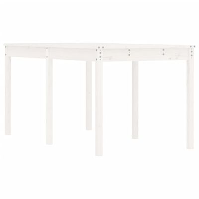 vidaXL Zahradní stůl bílý 159,5 x 82,5 x 76 cm masivní borové dřevo