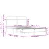 vidaXL Rám postele bez matrace 120x200 cm dub sonoma kompozitní dřevo