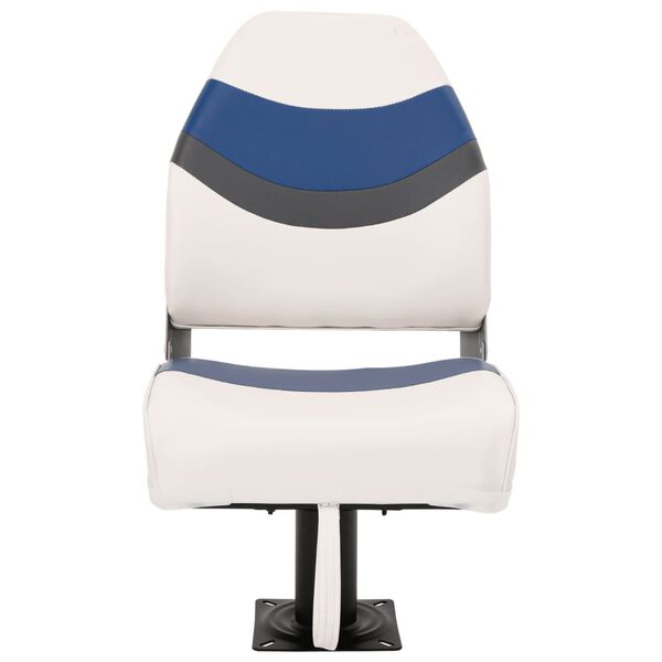 vidaXL 2d&iacute;ln&eacute; skl&aacute;dac&iacute; sedadlo do člunu s vysok&yacute;m opěradlem