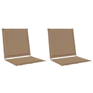 vidaXL Sed&aacute;ky a zadn&iacute; pol&scaron;t&aacute;ře Polyester Taupe 47 x 45 x 2 cm