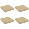 vidaXL Polstry ve 4 kusech VUGHT 4 pcs 100% polyester B&eacute;žov&aacute;