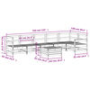 vidaXL 7d&iacute;ln&aacute; zahradn&iacute; sedac&iacute; souprava impregnovan&aacute; borovice