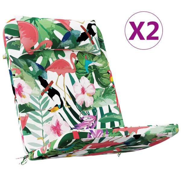 vidaXL Podušky na židli Adirondack 2 ks vícebarevné oxfordská látka