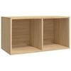 vidaXL &Uacute;ložn&yacute; box na LP desky dub sonoma 71x34x36 cm kompozitn&iacute; dřevo