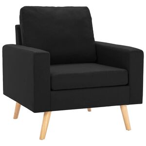 vidaXL Křeslo čern&eacute; textil