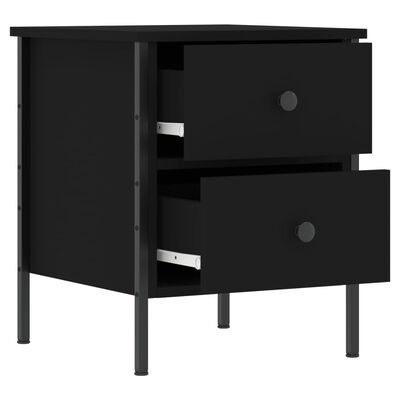 vidaXL Noční stolek černý 40 x 42 x 50 cm kompozitní dřevo