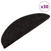 vidaXL Samolepic&iacute; rohože na schody 30 ks Antracit 56x17x3 cm
