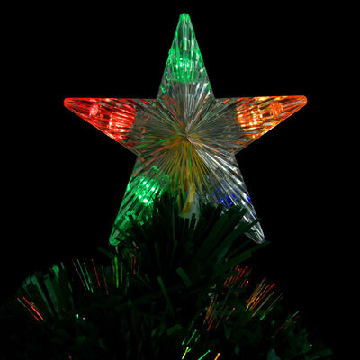 vidaXL Vánoční stromek se stojanem a LED 64 cm optické vlákno