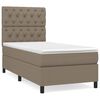 vidaXL Box spring postel s matrac&iacute; taupe 80x200 cm textil