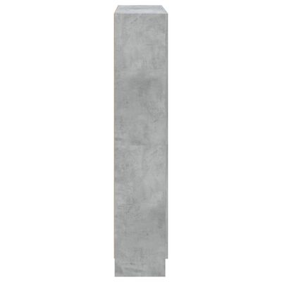 vidaXL Knihovna betonově šedá 82,5 x 30,5 x 150 cm dřevotříska