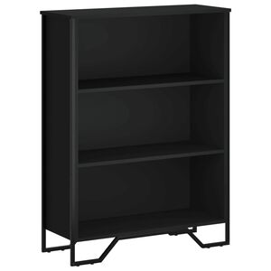 vidaXL Knihovna čern&aacute; 80 x 31 x 106 cm kompozitn&iacute; dřevo