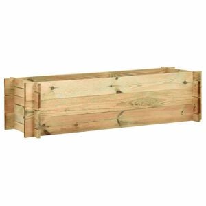 vidaXL Vyv&yacute;&scaron;en&yacute; zeleninov&yacute; z&aacute;hon impregnovan&aacute; borovice 120 cm