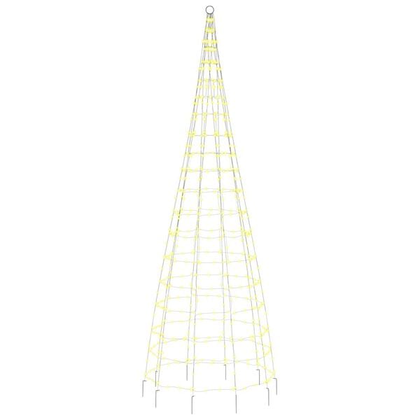 vidaXL LED v&aacute;nočn&iacute; stromek na stož&aacute;r 550 tepl&yacute;ch b&iacute;l&yacute;ch LED diod 300cm