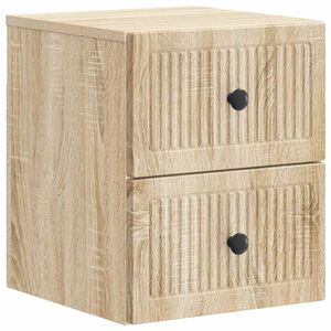 vidaXL N&aacute;stěnn&yacute; nočn&iacute; stolek Dub sonoma 33 x 34,5 x 40 cm