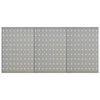 vidaXL N&aacute;stěnn&eacute; děrovan&eacute; panely 3 ks 40 x 58 cm ocel