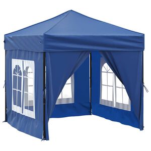 vidaXL Skl&aacute;dac&iacute; party stan s bočn&iacute;mi stěnami modr&yacute; 2 x 2 m