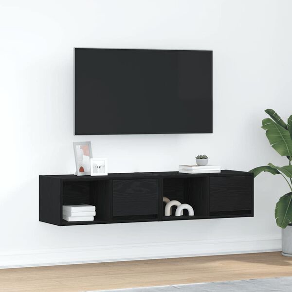 vidaXL TV skř&iacute;ňky 2 ks Dub čern&yacute; 60x31x25,5 cm Dřevěn&eacute; konstrukce