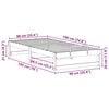 vidaXL R&aacute;m postele B&iacute;l&aacute; 90 x 190 cm Masivn&iacute; borov&eacute; dřevo