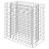 vidaXL Gabionov&yacute; vyv&yacute;&scaron;en&yacute; z&aacute;hon pozinkovan&aacute; ocel 90 x 50 x 100 cm