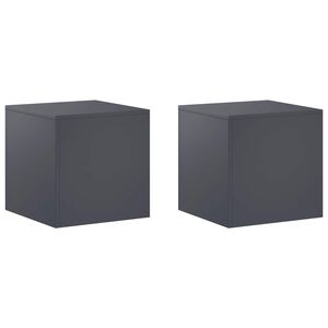 vidaXL Stojan na rostliny 2 pcs Antracitov&aacute; 40 x 40 x 40 cm