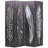 vidaXL Skl&aacute;dac&iacute; parav&aacute;n 160 x 170 cm p&iacute;rka černob&iacute;l&aacute;