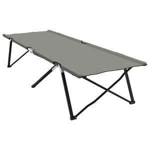 vidaXL Skl&aacute;dac&iacute; kempingov&aacute; postel &Scaron;ed&aacute; 206 x 76 x 74 cm Oxford a Ocel