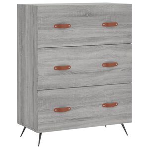 vidaXL Komoda &scaron;ed&aacute; sonoma 69,5 x 34 x 90 cm kompozitn&iacute; dřevo