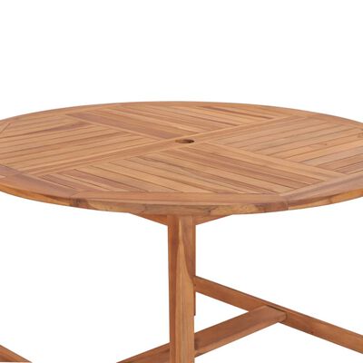 vidaXL Zahradní stůl 120 x 76 cm masivní teakové dřevo