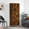 vidaXL Skř&iacute;ň highboard kouřov&yacute; dub 69,5 x 34 x 180 cm kompozitn&iacute; dřevo