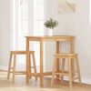 vidaXL Barové židle 2 ks z masivního dřeva gumy