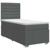 vidaXL Postel boxspring s matrac&iacute; Tmavě &scaron;ed&aacute; 100 x 200 cm Textil