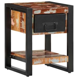 vidaXL Nočn&iacute; stolek v&iacute;cebarevn&yacute; 35x34x45 cm recyklovan&eacute; dřevo
