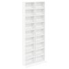 vidaXL CD skř&iacute;ň 2 ks B&iacute;l&aacute; 33 x 23,5 x 175 cm Kompozitn&iacute; dřevo