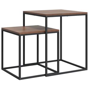 vidaXL Set konferenčn&iacute;ch stolků 2 ks kompozitn&iacute; dřevo a kov